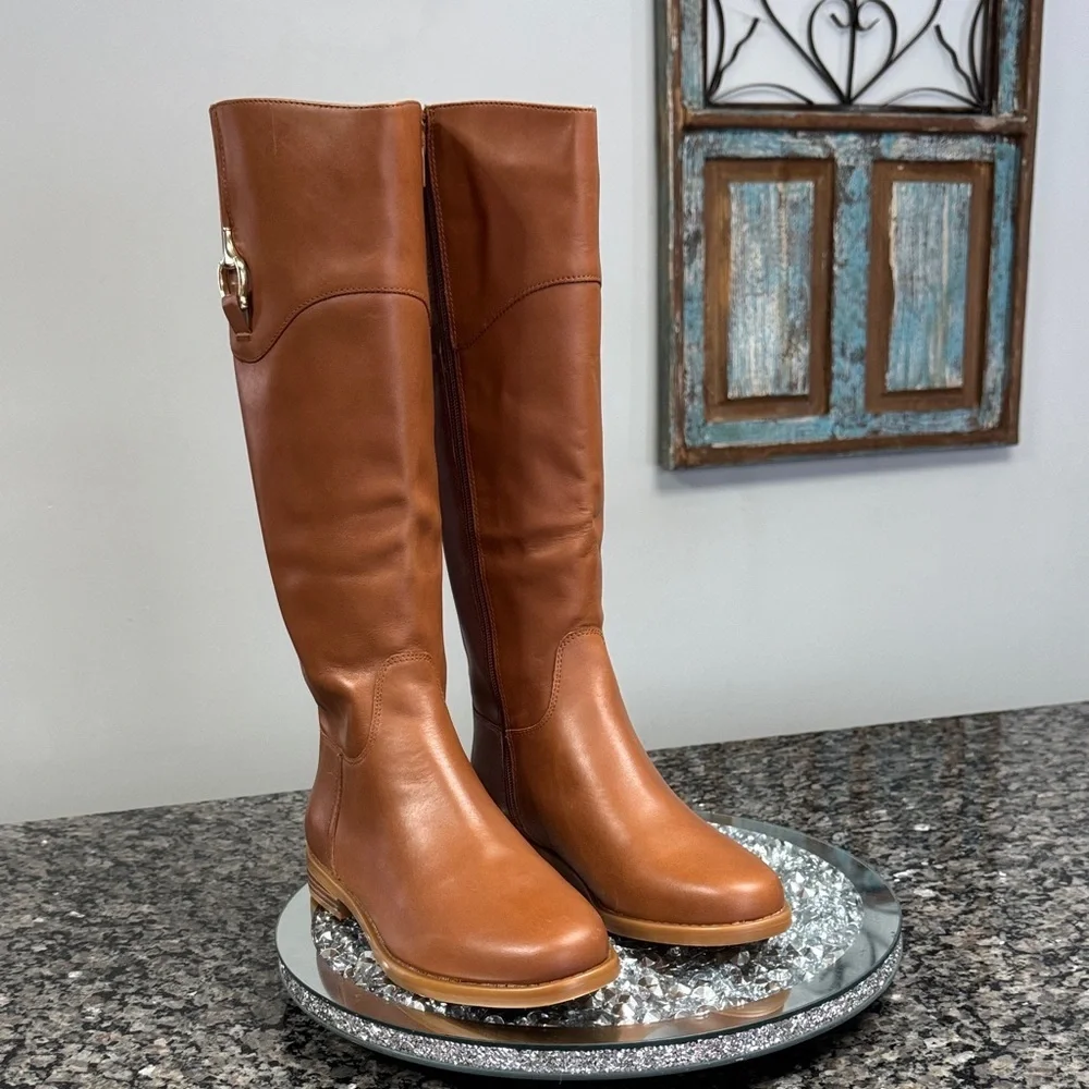 Giani Bernini Sandraa leather Bohemian knee high riding Boots NEW 7